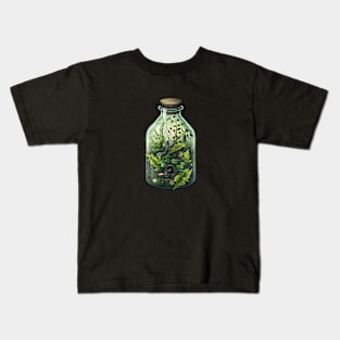 Green terrarium in a bottle Kids T-Shirt